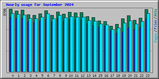 Hourly usage for September 2024